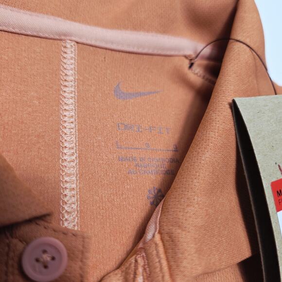 Nike Victory+ Dri-Fit Golf Polo Shirt Performance Men’s Large Light Orange NWT - Picture 2 of 6